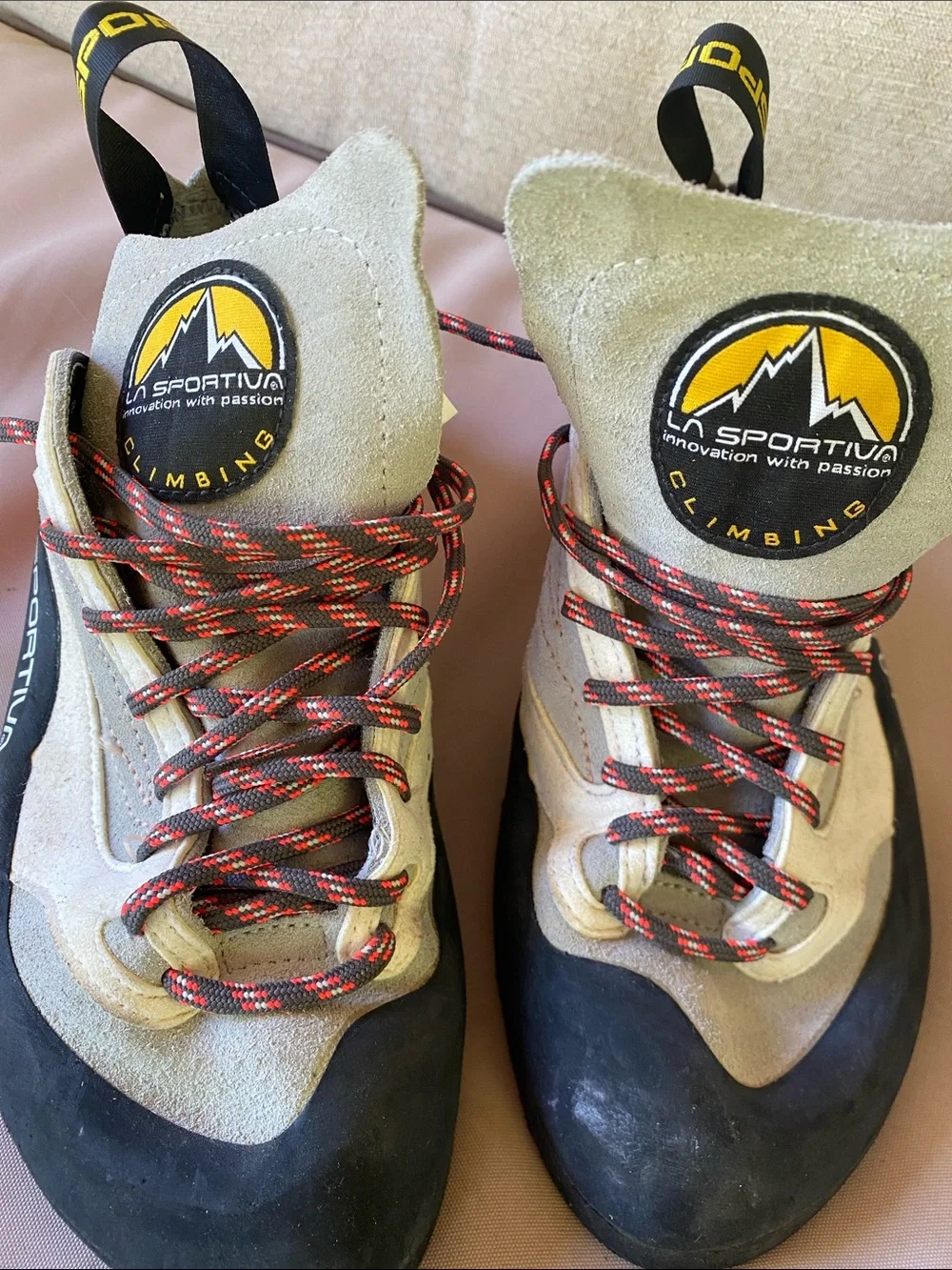 La Sportiva Men’s Red, Gray & Black Climbing Shoes